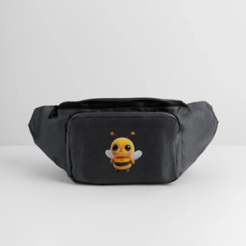Sweet Cartoon Baby Bee with Innocent Eyes - Large Crossbody Hip Bag 