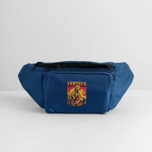 Labzilla Giant Yellow Labrador Monster Tee - Large Crossbody Hip Bag 