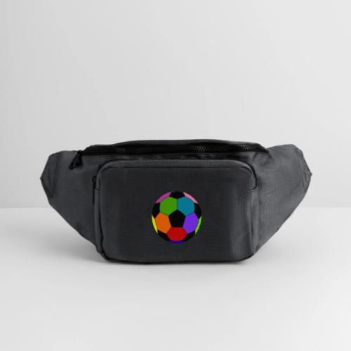 Multi-colored soccer ball - Large Crossbody Hip Bag 