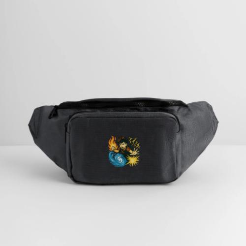 Anime Elemental Warriors | Fire, Water, Lightning - Large Crossbody Hip Bag 