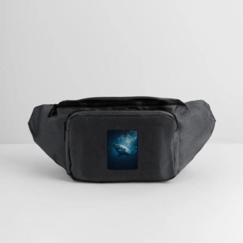Great White Shark Ocean Design - Large Crossbody Hip Bag 