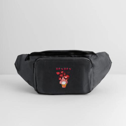 Design wrapped in love hearts, vibrating in love. - Large Crossbody Hip Bag 