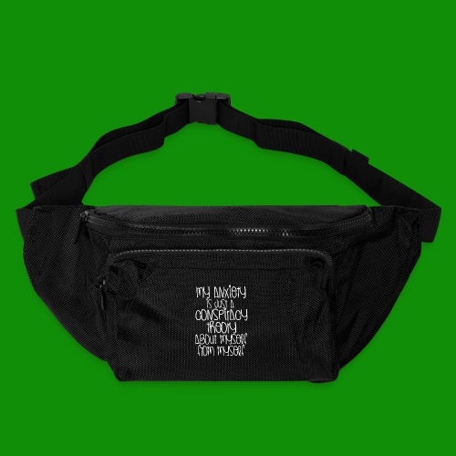 Anxiety Conspiracy Theory - Large Crossbody Hip Bag 