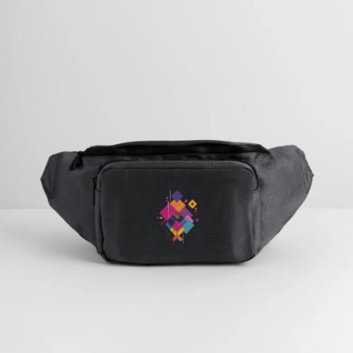 Vibrant Geometry - Large Crossbody Hip Bag 