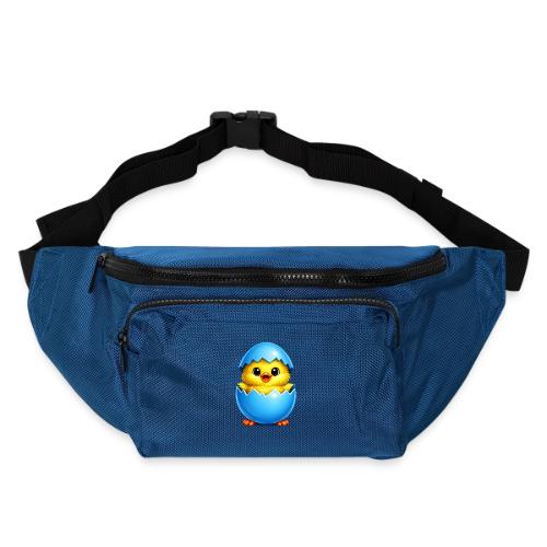 Easter Chick Blue - Large Crossbody Hip Bag 