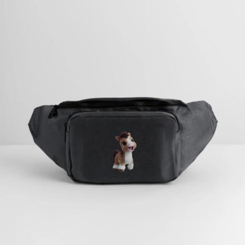 Sweet Cartoon Baby Pony in Brown and White - Large Crossbody Hip Bag 