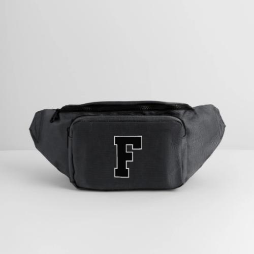 Varsity Letter F Athletic Monogram - Large Crossbody Hip Bag 