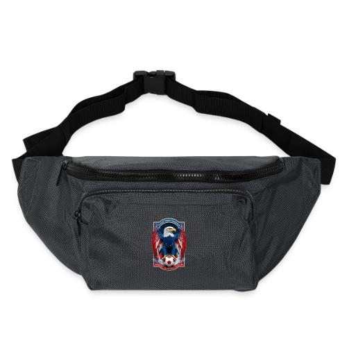 USA Eagle Emblem T Shirt, USA Soccer Pride Gift - Large Crossbody Hip Bag 