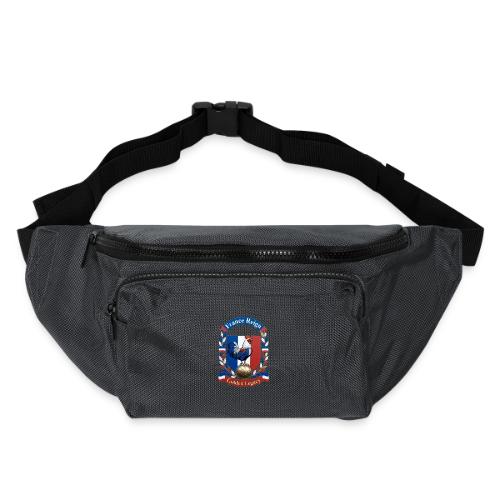 France Rooster Reign T-Shirt, Tricolore Pride Gift - Large Crossbody Hip Bag 