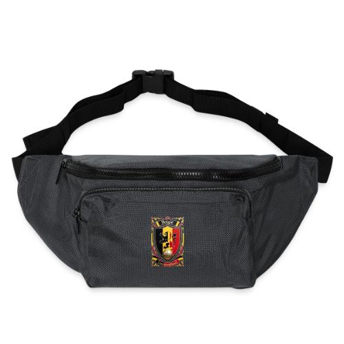 Belgium Lion Crest T-Shirt, Belgian Flag Gift - Large Crossbody Hip Bag 