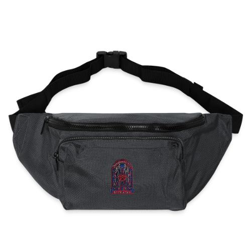 Barcelona Scarlet Pride T Shirt, Vibrant City Gift - Large Crossbody Hip Bag 