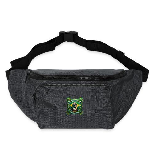 Brazil Jaguar Glory T-Shirt, Flag Pride Badge Gift - Large Crossbody Hip Bag 