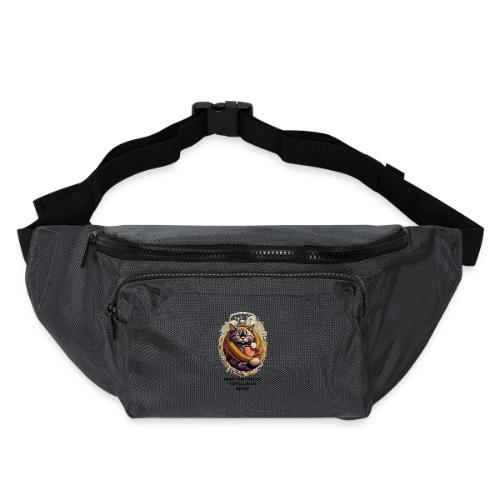 Powered by Sarcasm Cat Tee - Large Crossbody Hip Bag 