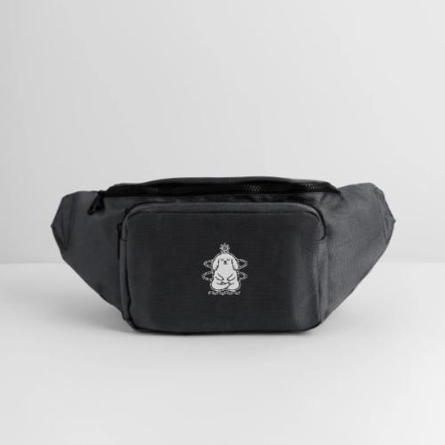 Cute Meditating Bunny Zen Yoga Animal - Large Crossbody Hip Bag 