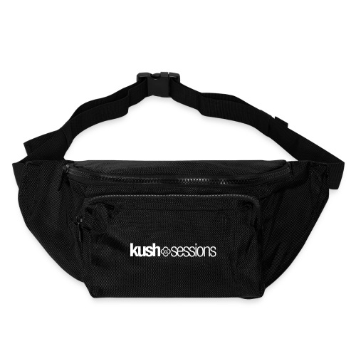 KushSessions (white logo) - Large Crossbody Hip Bag 