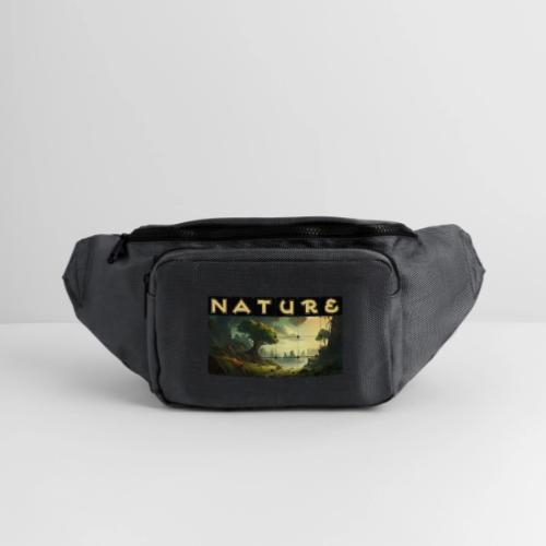 Whispers of Green Peaks - Large Crossbody Hip Bag 