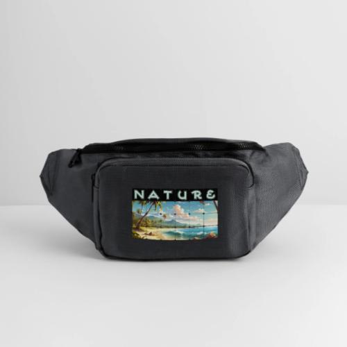 Nature: Sun-Kissed Shore - Large Crossbody Hip Bag 