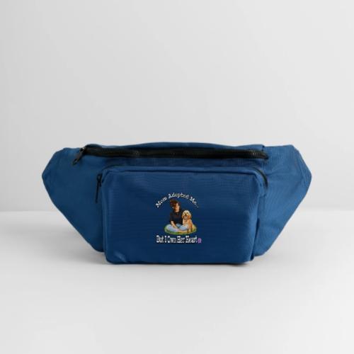 Mom Adopted Me But I Own Her Heart - Large Crossbody Hip Bag 