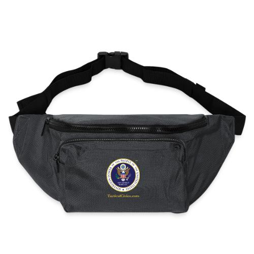 The Peoples Seal w gold url - Large Crossbody Hip Bag 