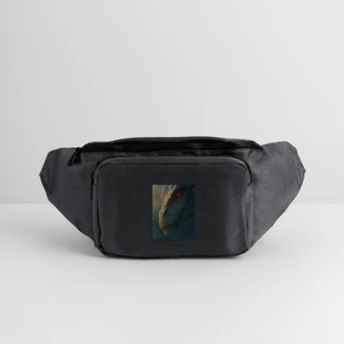 Golden Eye Dragon Close-Up Design - Large Crossbody Hip Bag 