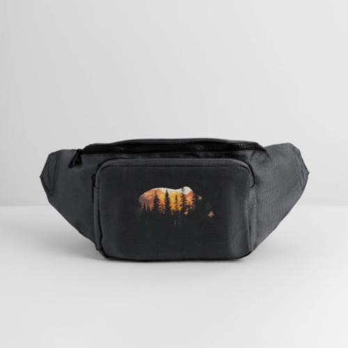Bear: Sunset Guardian - Large Crossbody Hip Bag 