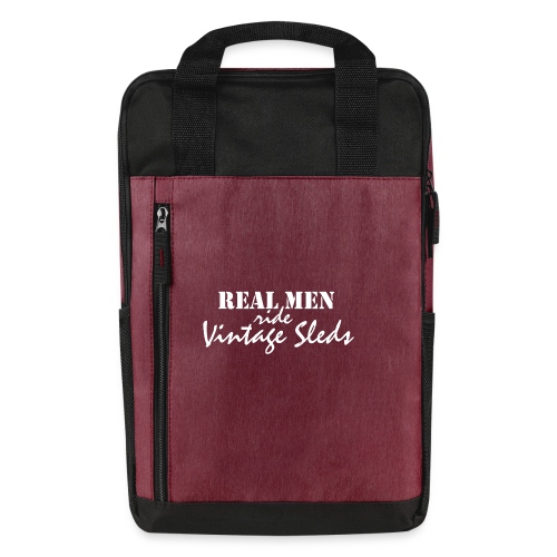 Real Men Ride Vintage Sleds - Laptop Backpack