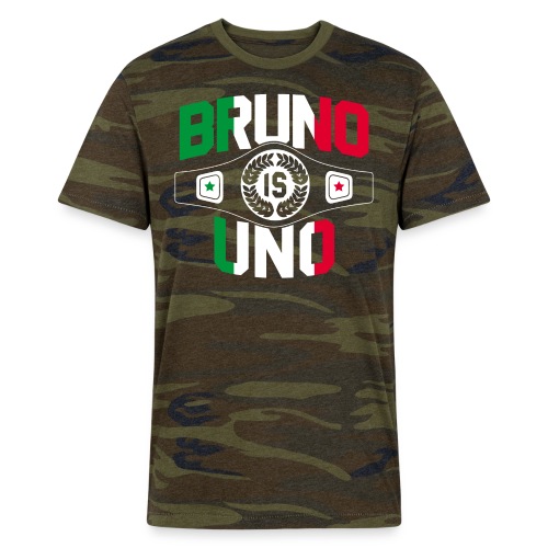Bruno is Uno - Alternative Unisex Eco Camo T-Shirt