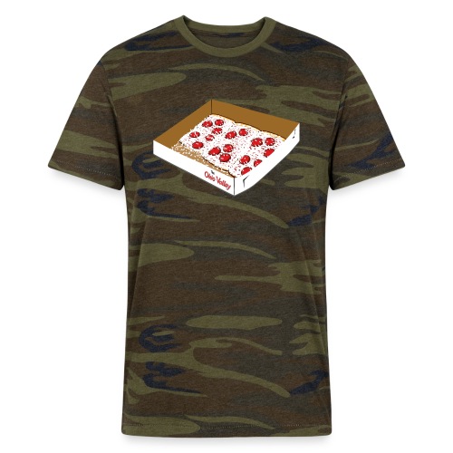 OV Pizza Box - Alternative Unisex Eco Camo T-Shirt