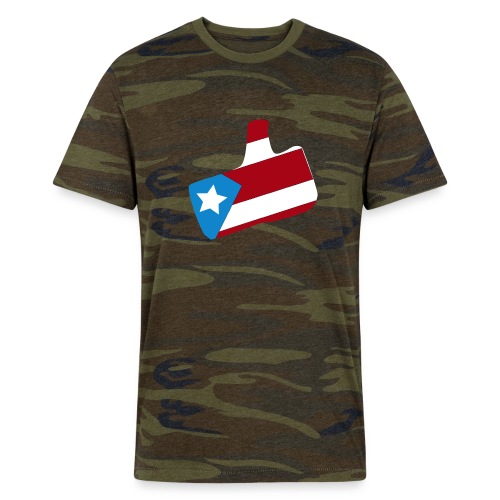 Puerto Rico Like It - Alternative Unisex Eco Camo T-Shirt