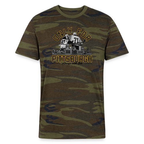 Only For Pittsburgh, Always With Sid - Alternative Unisex Eco Camo T-Shirt