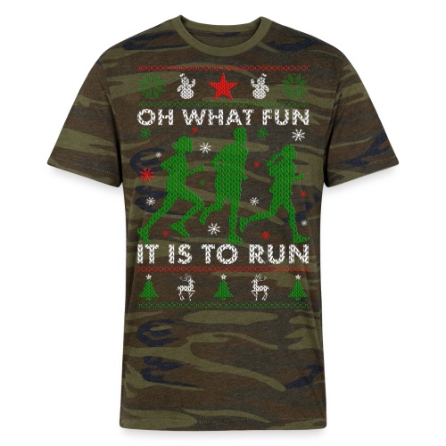 Oh What Fun It Is To Run - Alternative Unisex Eco Camo T-Shirt