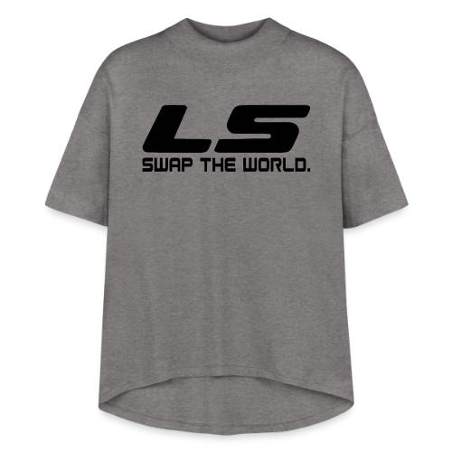 LS Swap The WORLD (Back and Front) - Women's Hi-Lo Tee