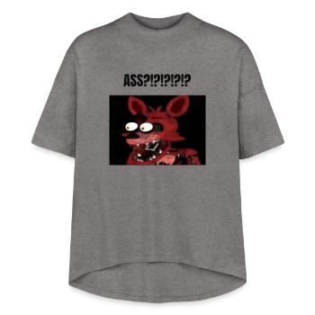fnaf bonnie Balls - Women's Hi-Lo Tee - granite heather  - Front