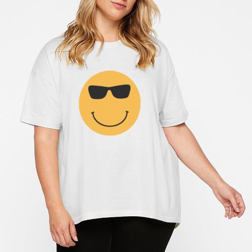 Orange Face with Sunglasses - Women's Hi-Lo Tee