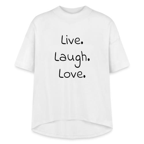 Smoon City_Live laugh love Black - Women's Hi-Lo Tee