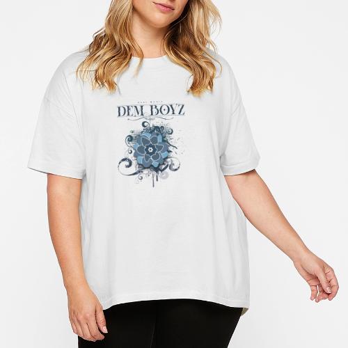 Flower Splash Blues - Women's Hi-Lo Tee