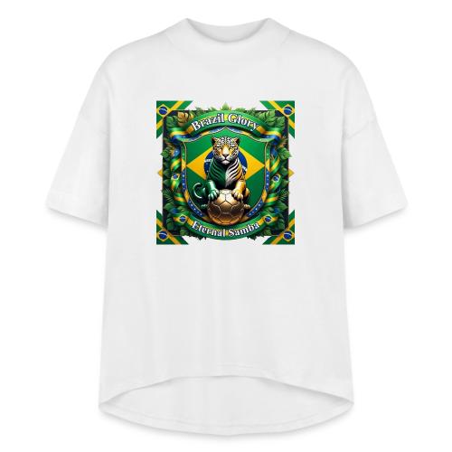 Brazil Jaguar Glory T-Shirt, Flag Pride Badge Gift - Women's Hi-Lo Tee
