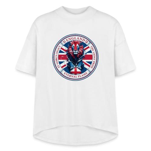 England Lion Emblem T Shirt, Flag Pride Gift - Women's Hi-Lo Tee