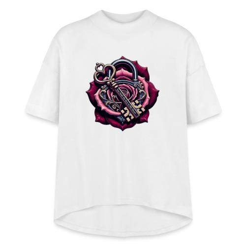 You Hold the Key to My Heart Rose Lock T-Shirt - Women's Hi-Lo Tee