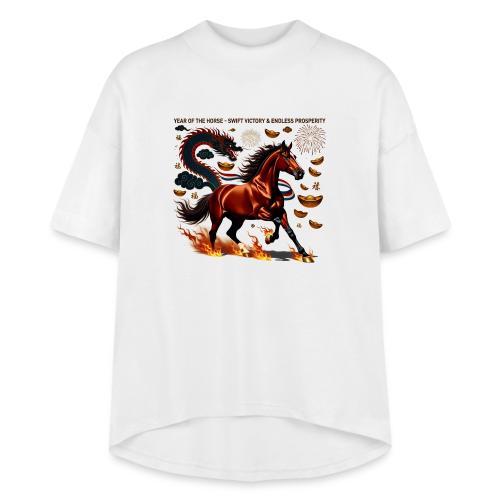 Year of the Horse Victory T Shirt, Lunar New Year - Women's Hi-Lo Tee