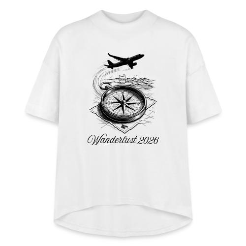 Wanderlust 2026 T-Shirt | Minimalist Travel Plane - Women's Hi-Lo Tee