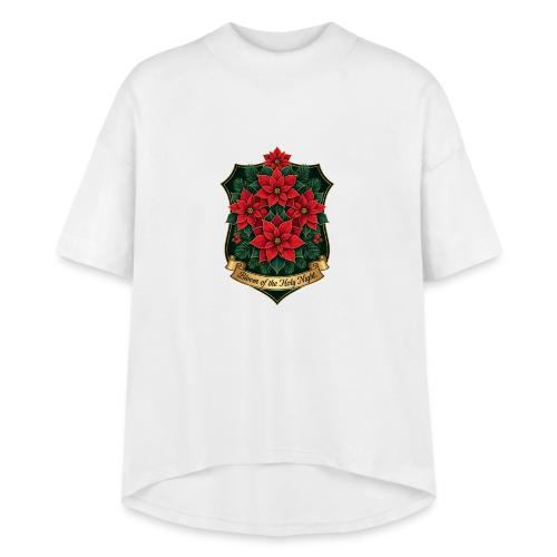 Poinsettia Crest T-Shirt - Women's Hi-Lo Tee