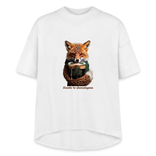 Sly Emerald Fox Toast T-Shirt - Women's Hi-Lo Tee