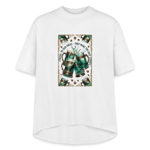 Cheers to Bad Ideas Tankards Graphic Tee - Women's Hi-Lo Tee