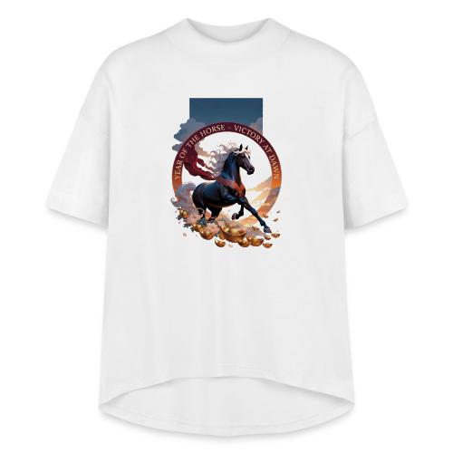 Year of the Horse Dawn T Shirt,Lunar New Year Gift - Women's Hi-Lo Tee