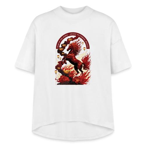 Year of the Horse Rise T Shirt,Lunar New Year Gift - Women's Hi-Lo Tee