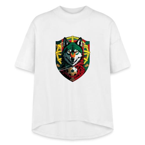 Portugal Iberian Wolf Soccer T Shirt,Football Gift - Women's Hi-Lo Tee