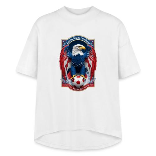 USA Eagle Emblem T Shirt, USA Soccer Pride Gift - Women's Hi-Lo Tee