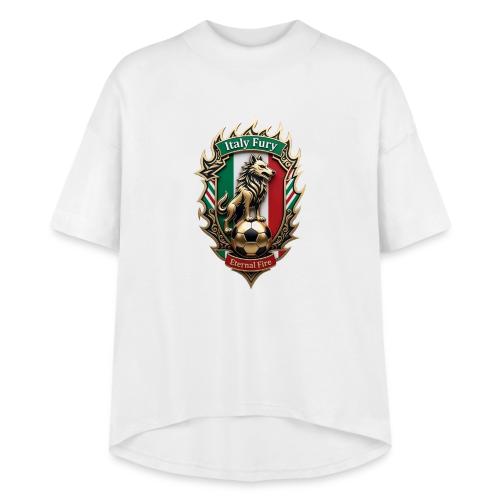 Italy Wolf Fury T-Shirt, Italian Flag Pride Gift - Women's Hi-Lo Tee