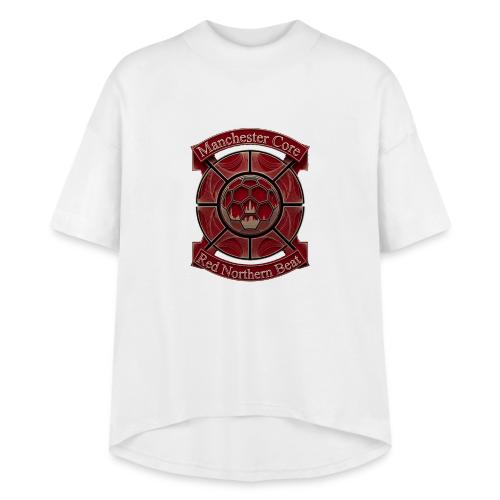 Manchester Is Red T Shirt, Soccer City Pride Gift - Women's Hi-Lo Tee